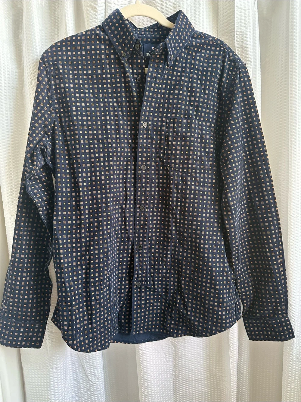 Ben Sherman Navy Microprint Button-Down Shirt